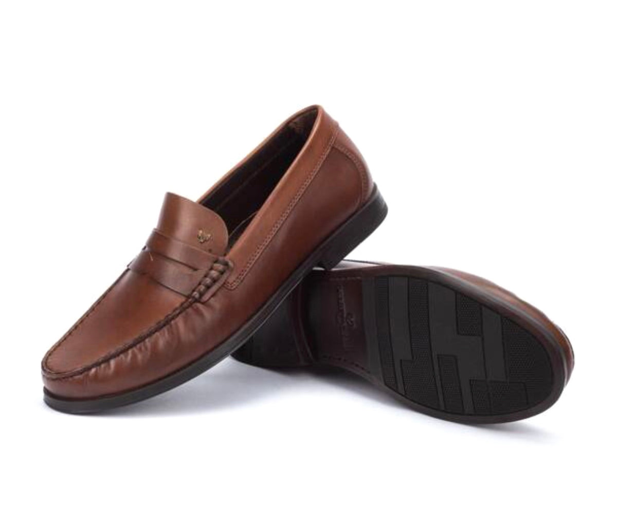 Shops MEASPONTE Leather Slip-On Loafers Italia