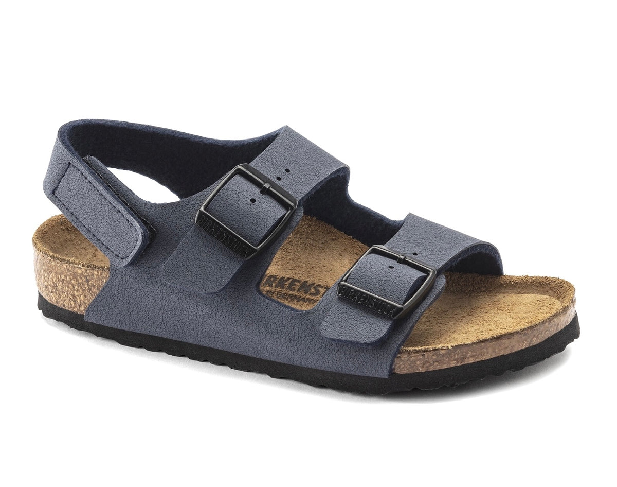 Birkenstock Milano HL Kids Navy Blue Birko-Flor Nubuck Made In Germany ...