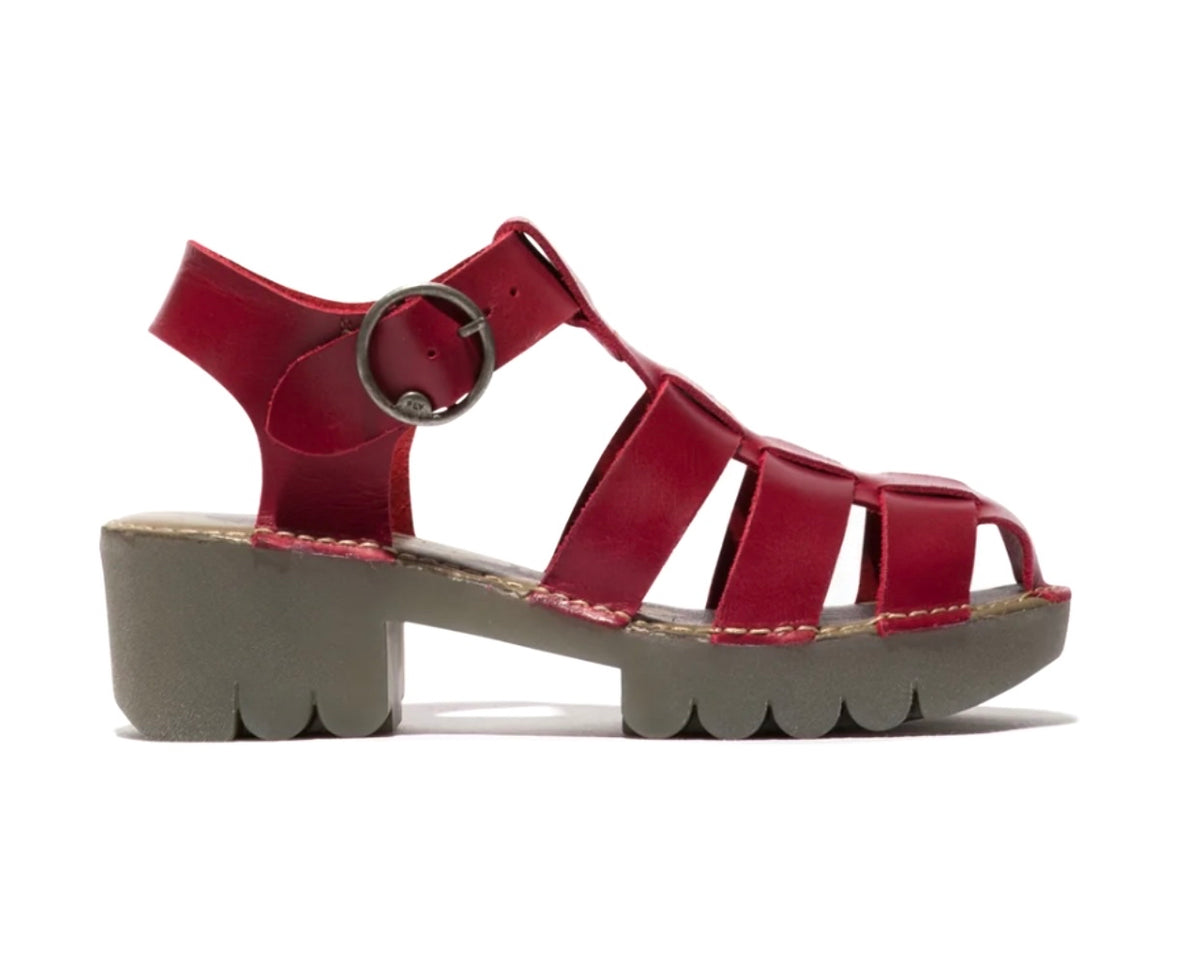 Fly london red sandals hotsell