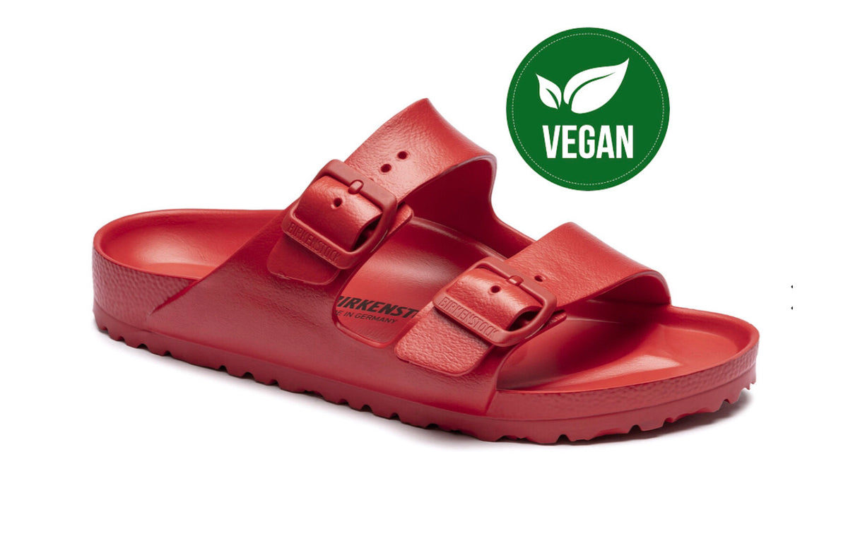 Red hot sale vegan birkenstocks