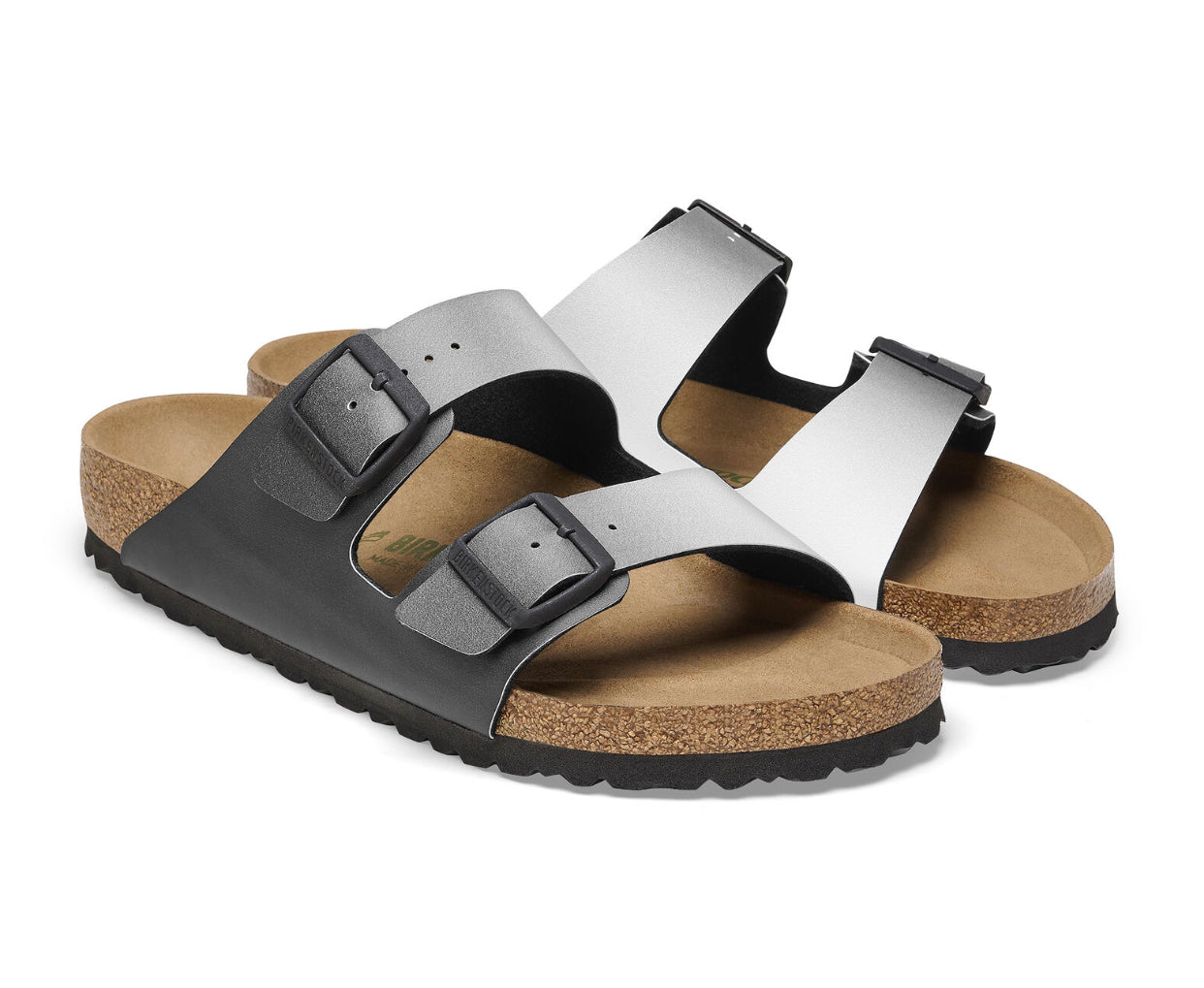 Birkenstock Arizona Ombre Black Vegan Birko-Flor Made In Germany