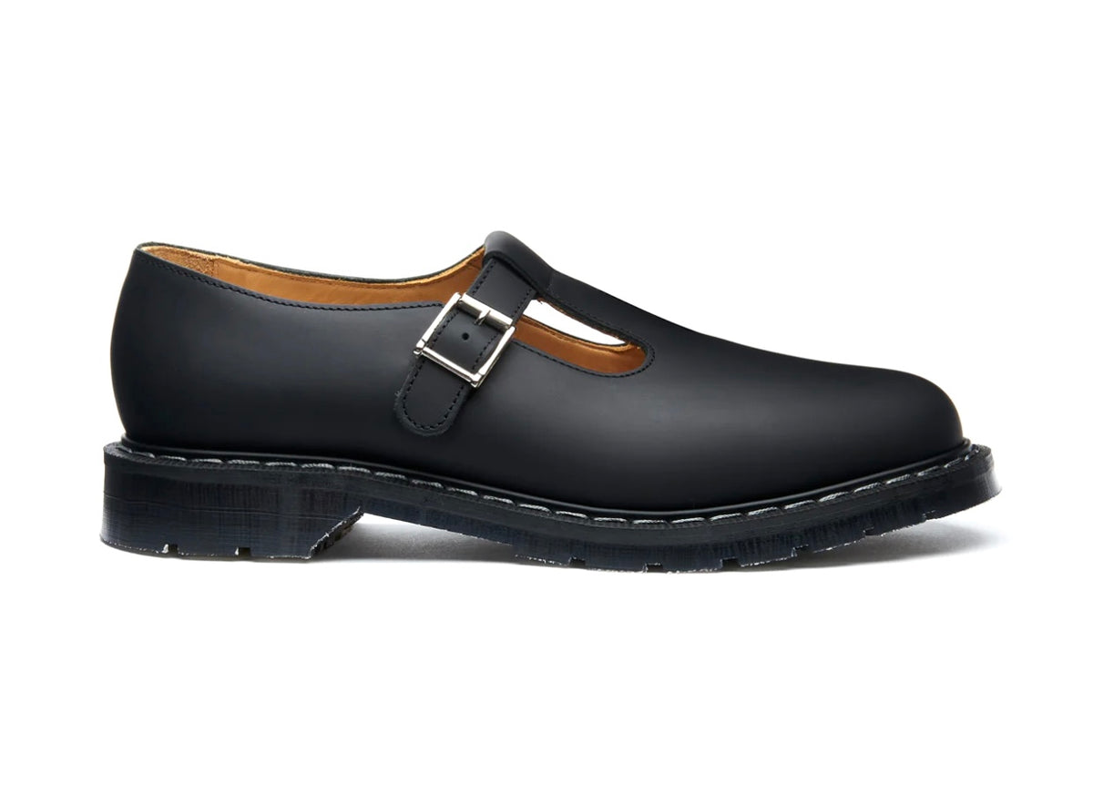 Solovair Black Greasy Mary Jane Shoe Made In England – Redpath Shoes ...