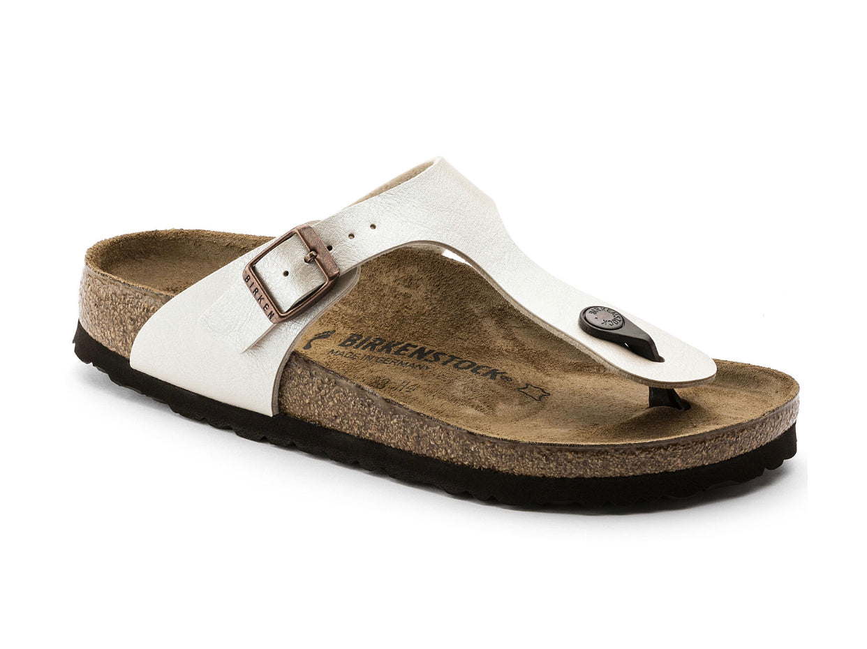 Birkenstock Gizeh Graceful Pearl White Birko-Flor Made In Germany