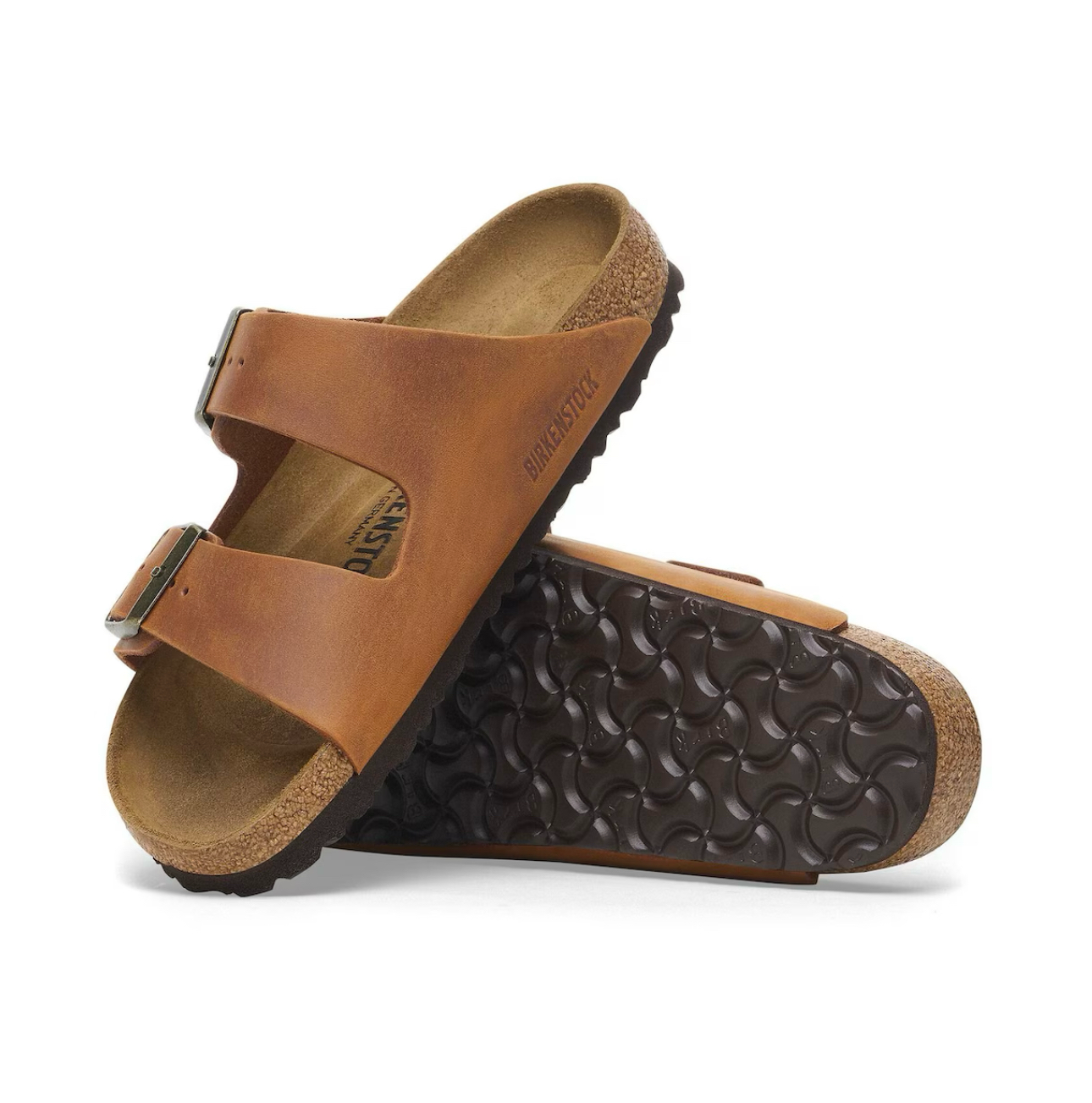 Birkenstock Arizona Cognac Oiled Leather Made In Germany