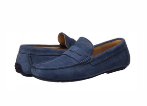 Martinelli 1411-2496X Pacific Azul Mar Light Blue Suede Leather Slip On Shoes Made In Spain