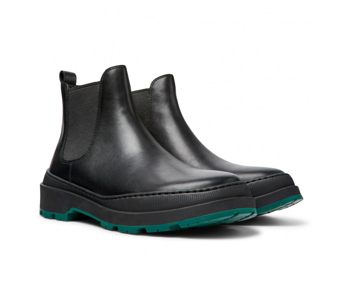 Camper Brutus Trek K300435-006 Black Leather Chelsea Boots