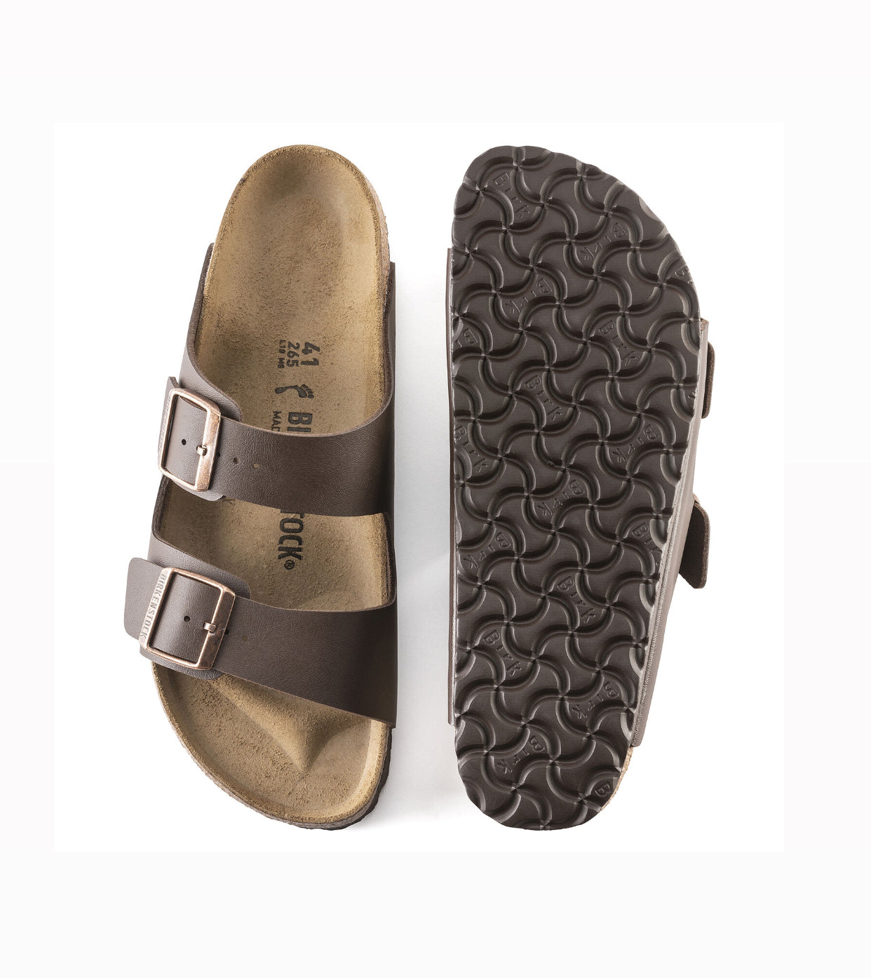 Birkenstock Arizona Dark Brown Birko-Flor Made In Germany