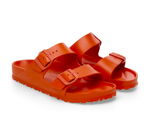 Birkenstock Arizona Rust Brown Orange EVA Vegan Made In Germany