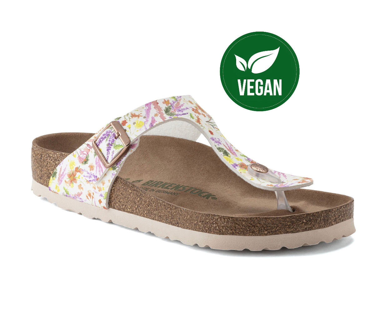 Birkenstock Gizeh Light Rose Multicolour Floral Vegan Made In Germany –  Redpath Shoes Canberra