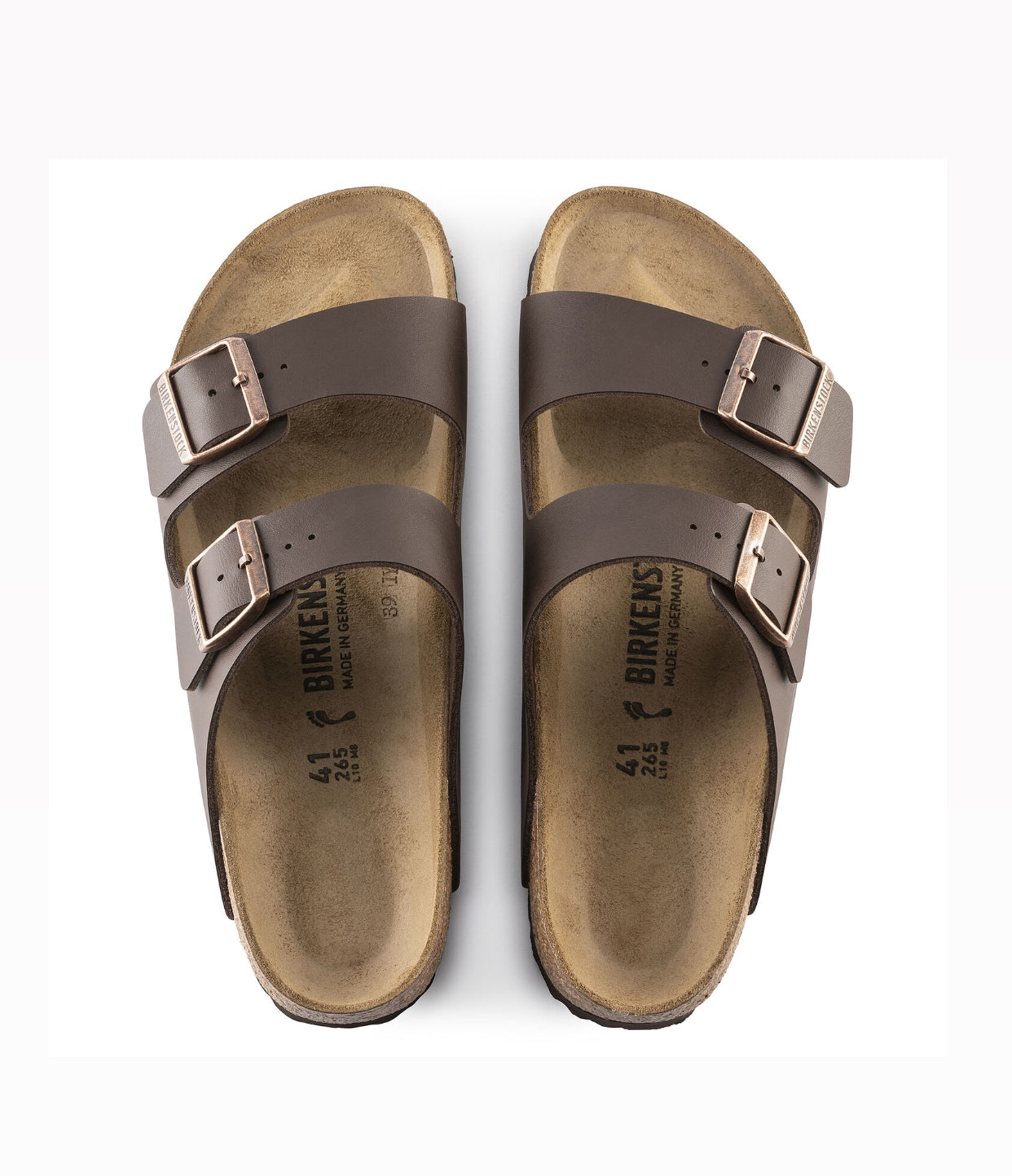 Birkenstock Arizona Dark Brown Birko-Flor Made In Germany