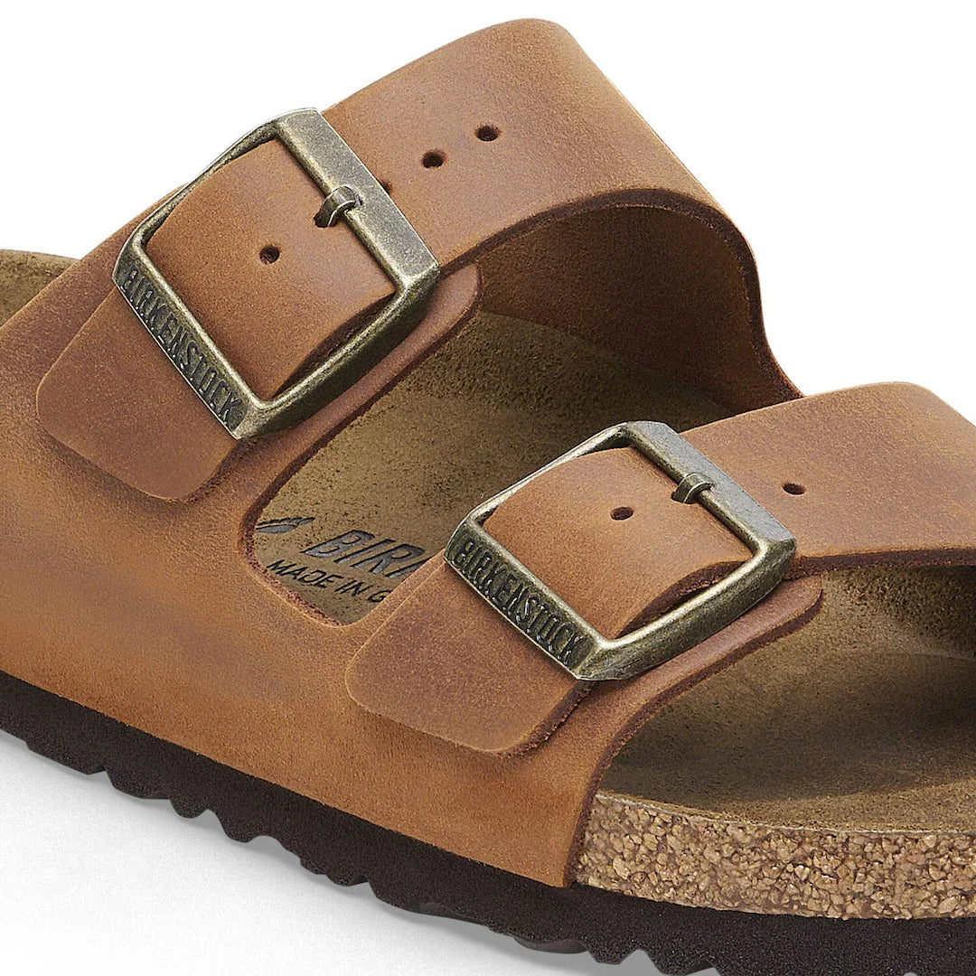 Birkenstock Arizona Cognac Oiled Leather Made In Germany