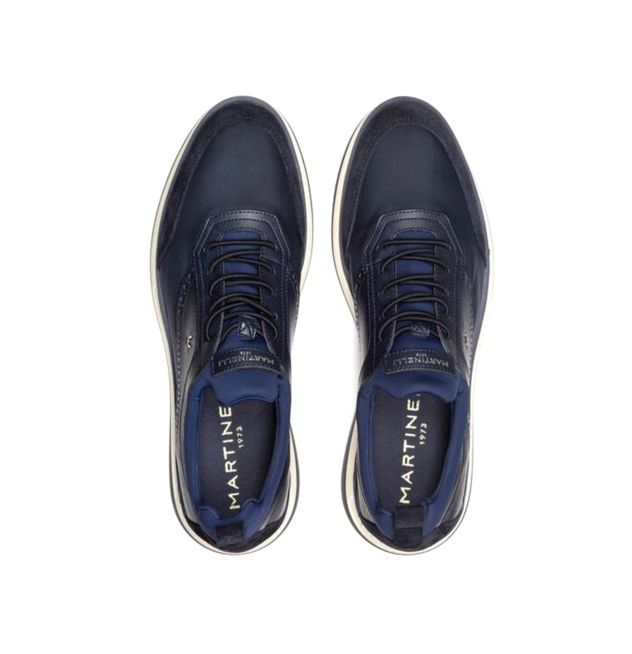 Martinelli Walden Dark Blue 1606-2733X1 Sneaker 5 Eyelet Shoe Made In Spain