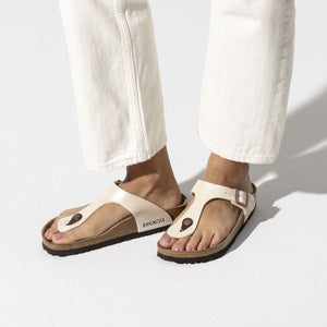 Birkenstock Gizeh Graceful Pearl White Birko-Flor Made In Germany