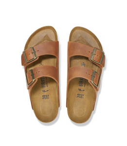 Birkenstock Arizona Cognac Oiled Leather Made In Germany