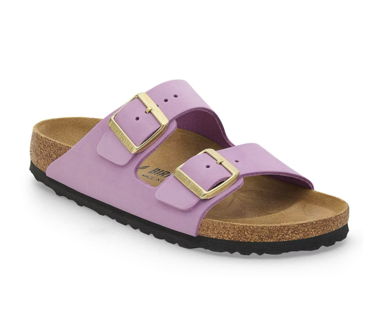 Birkenstock Arizona Crocus Light Purple Nubuck Leather Made In Germany