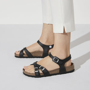 Birkenstock Kumba Black Oiled Leather Made In Germany