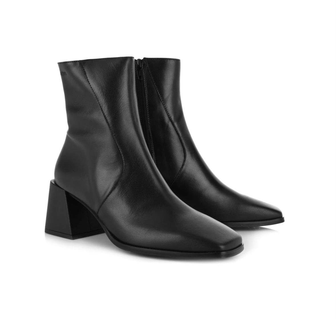 Wonders H-4352 Black Isy Negro Leather Zip Ankle Boot Made In Spain ...