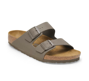 Birkenstock Arizona Saffiano Concrete Gray Birko-Flor Made In Germany