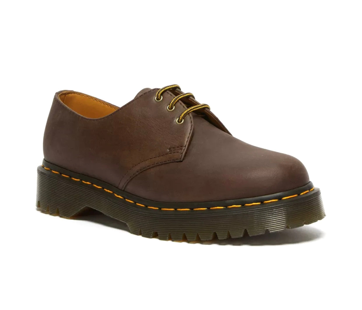 Dr. Martens 1461 BEX Crazy Horse Dark Brown Leather 3 Eyelet Shoe Redpath Shoes Canberra