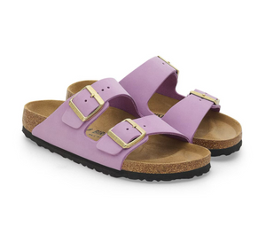 Birkenstock Arizona Crocus Light Purple Nubuck Leather Made In Germany