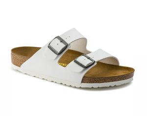 Birkenstock Arizona White Birko-Flor Classic Footbed Made In Germany