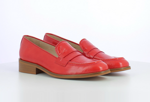 Wonders C-7403 Menorca Rojo Red Patent Leather Loafer Made In Spain