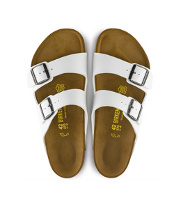 Birkenstock Arizona White Birko-Flor Classic Footbed Made In Germany