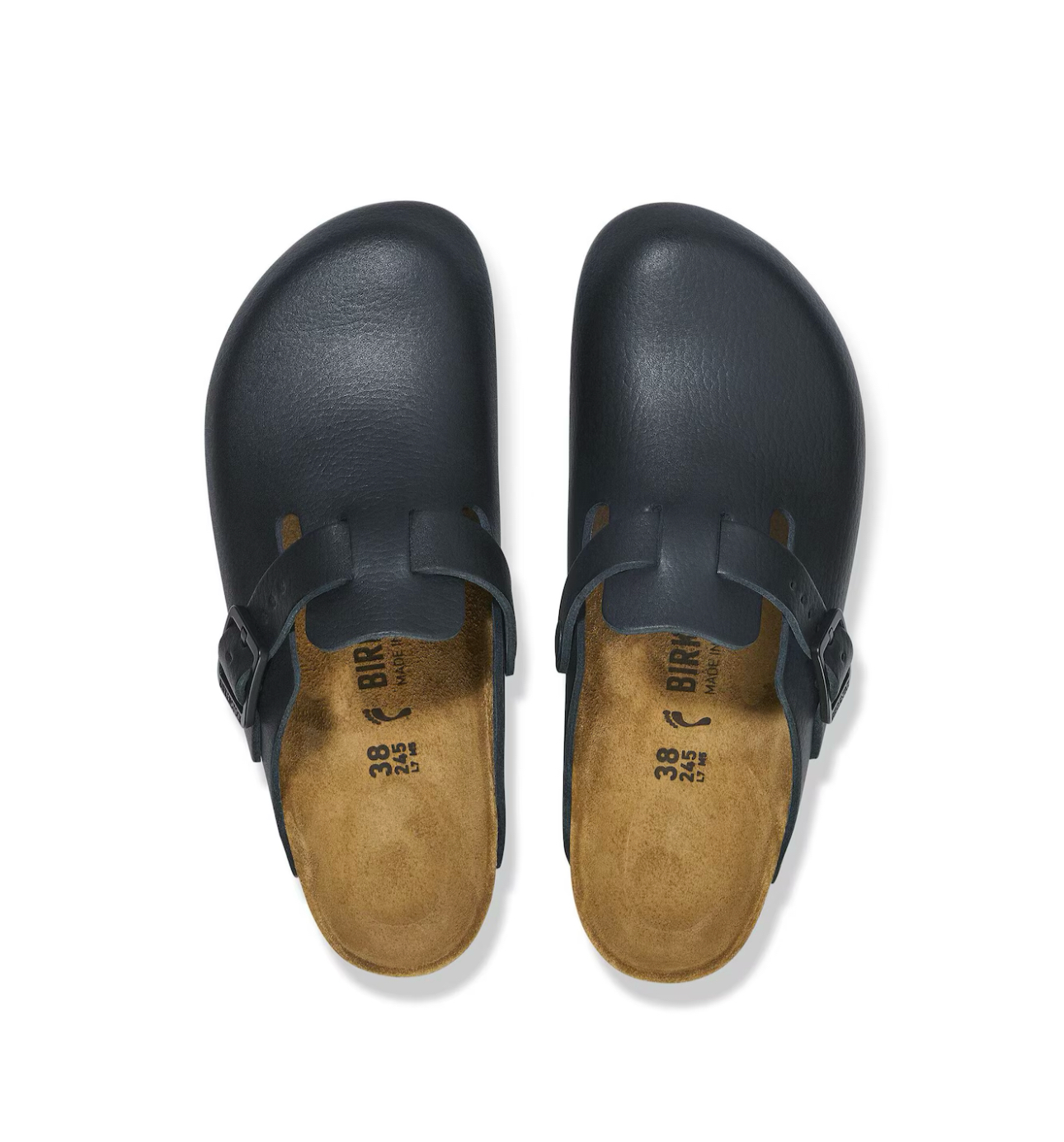 Birkenstock Boston PRO Black Natural Leather Made In Germany