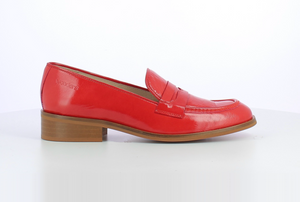 Wonders C-7403 Menorca Rojo Red Patent Leather Loafer Made In Spain