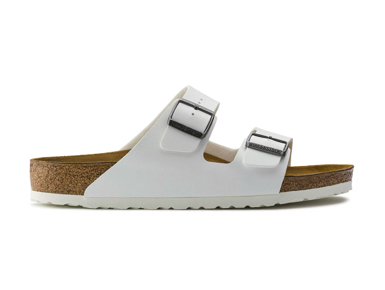 Birkenstock Arizona White Birko-Flor Classic Footbed Made In Germany