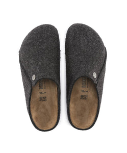 Birkenstock Zermatt Rivet Anthracite Wool Felt Clog Removable Footbed