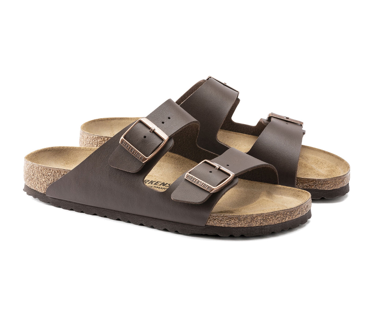 Birkenstock Arizona Dark Brown Birko-Flor Made In Germany