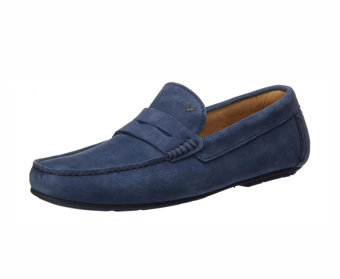 Martinelli 1411-2496X Pacific Azul Mar Light Blue Suede Leather Slip On Shoes Made In Spain