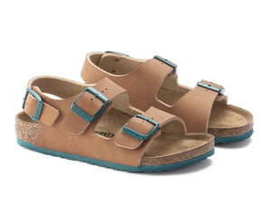 Birkenstock Milano Kids Kinder Desert Soil Ginger Brown Birko-Flor Made In Germany