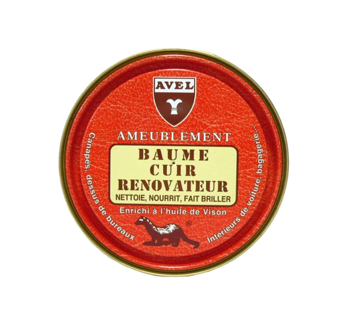 Avel Ameublement Baume Cuir Ronovateur Mink Oil Neutral 375ml Made In France