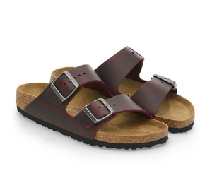 Birkenstock Arizona Zinfandel Oiled Leather Made In Germany