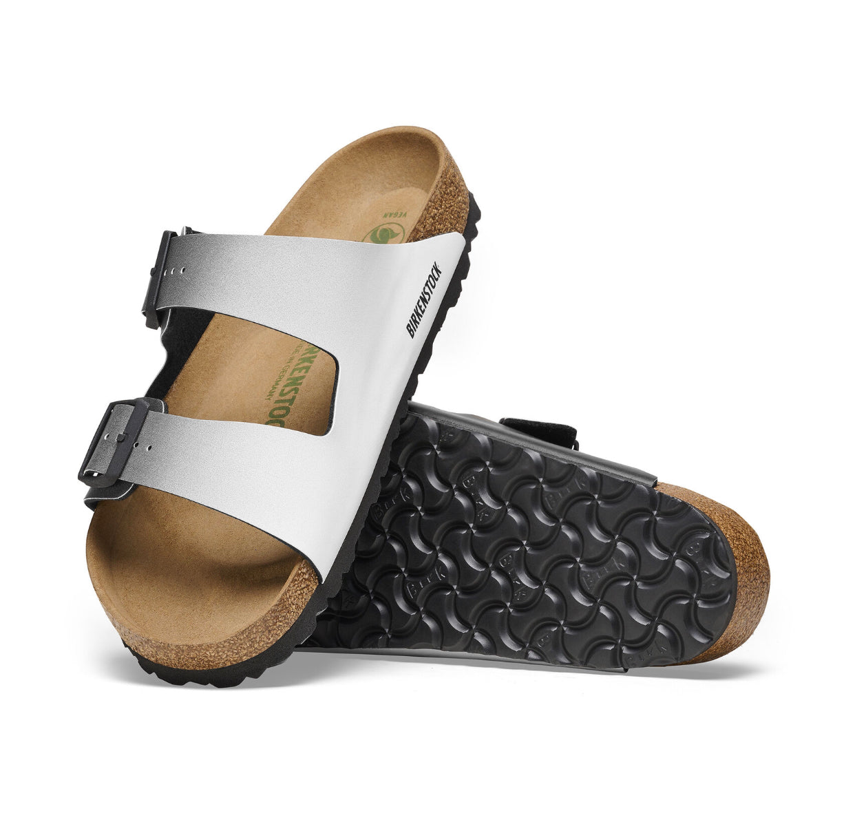 Birkenstock Arizona Ombre Black Vegan Birko-Flor Made In Germany