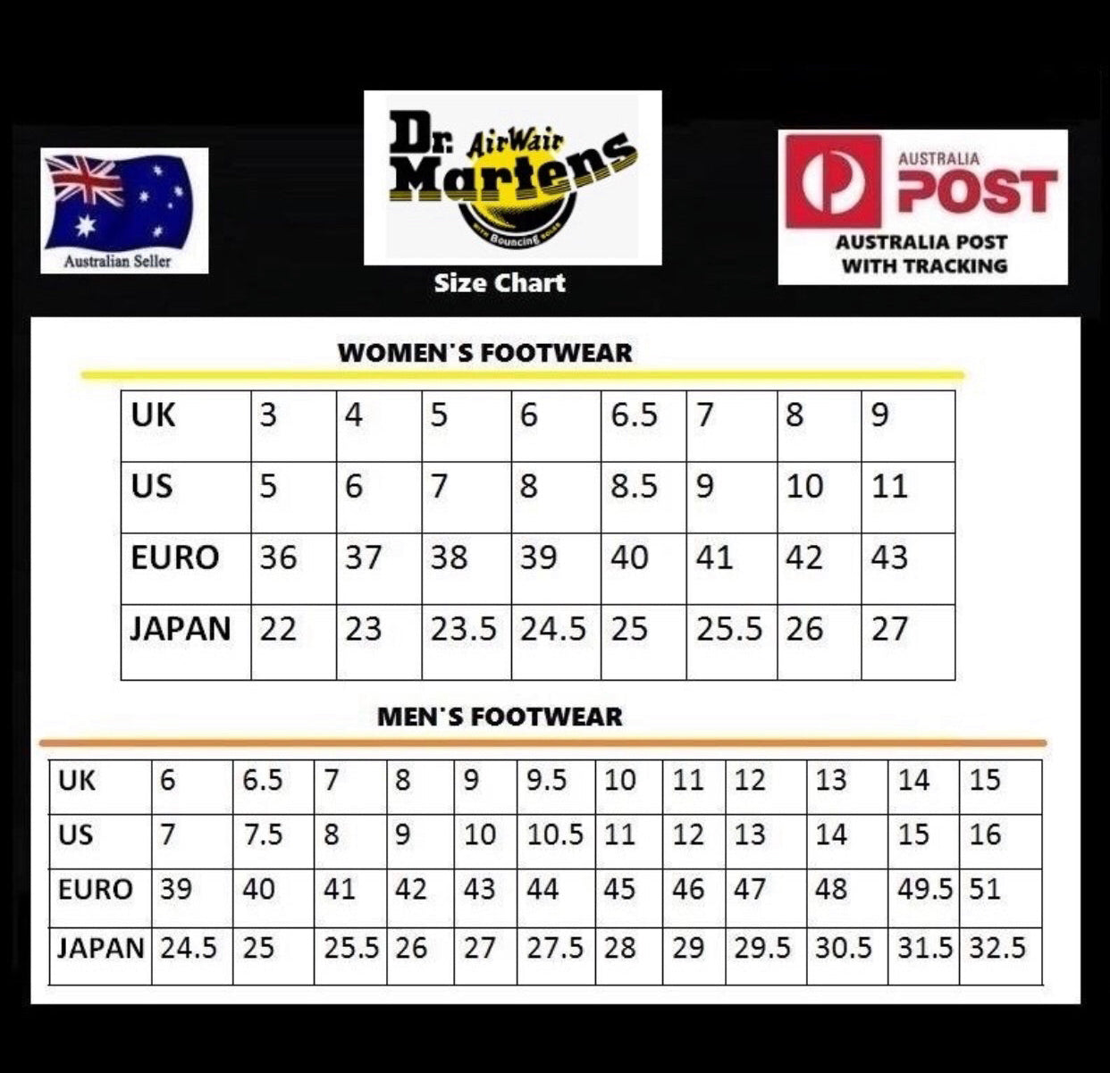 Dr martens infant size chart best sale