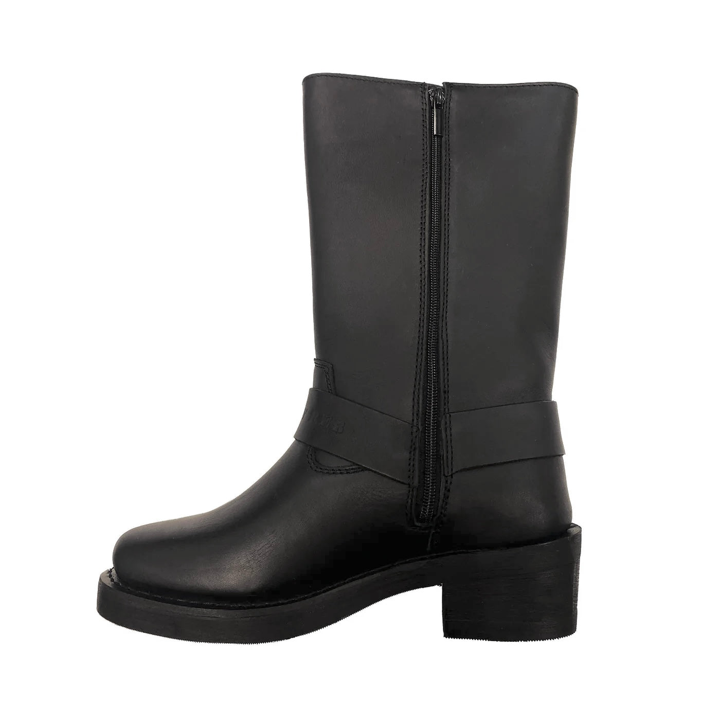 Johnny Reb Black Classic Long Side Zip Boot