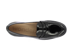 Wonders C-7403 Menorca Negro Black Patent Leather Loafer Made In Spain