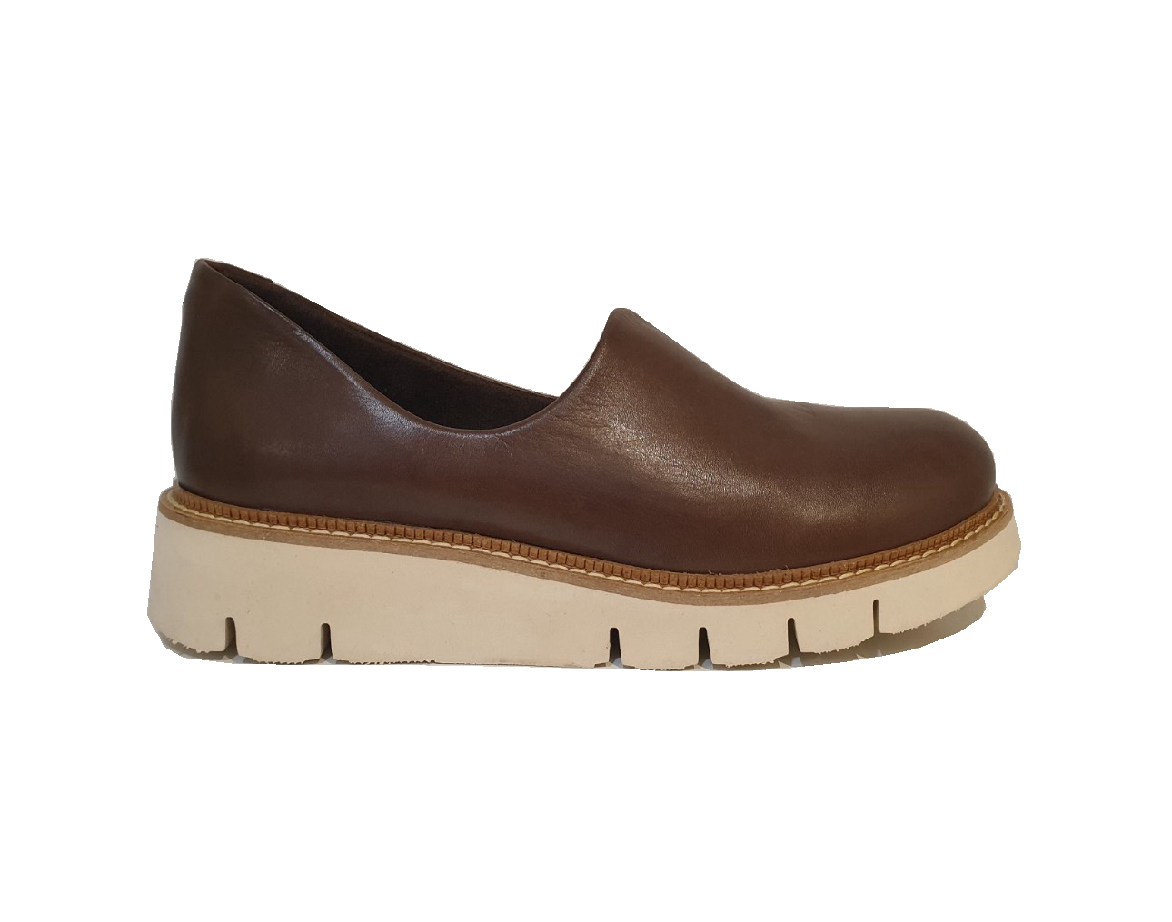 Sala Europe Gigi Dark Brown Slip On Closed Toe Made In Turkey