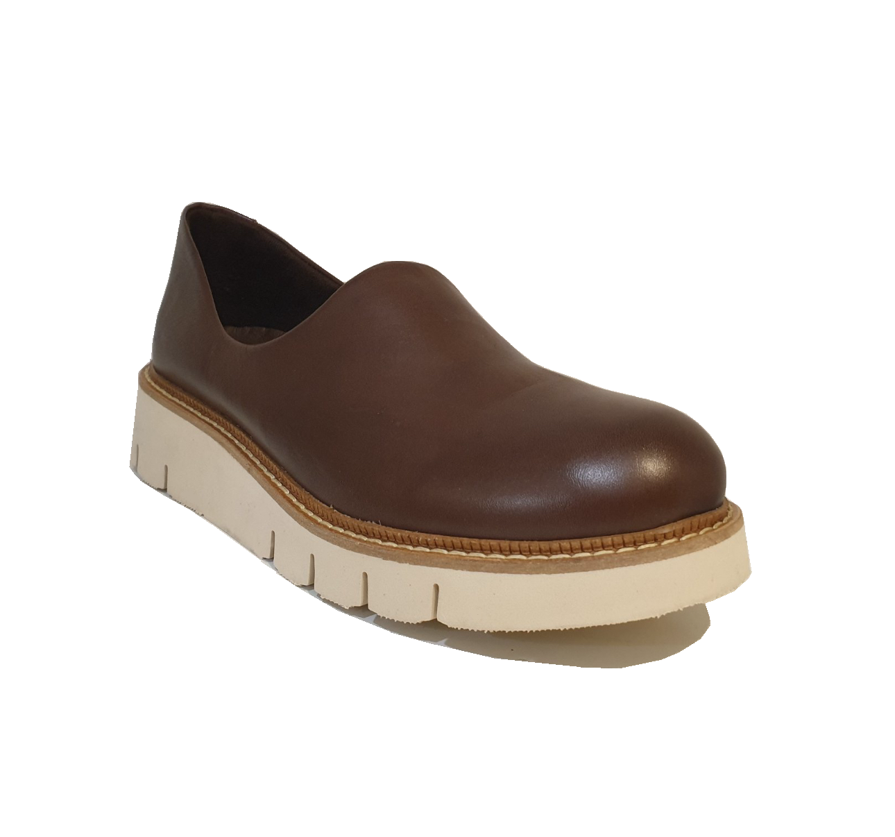 Sala Europe Gigi Dark Brown Slip On Closed Toe Made In Turkey