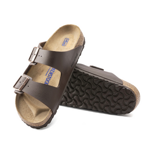 Birkenstock Arizona Dark Brown Birko-Flor Soft Footbed Made In Germany