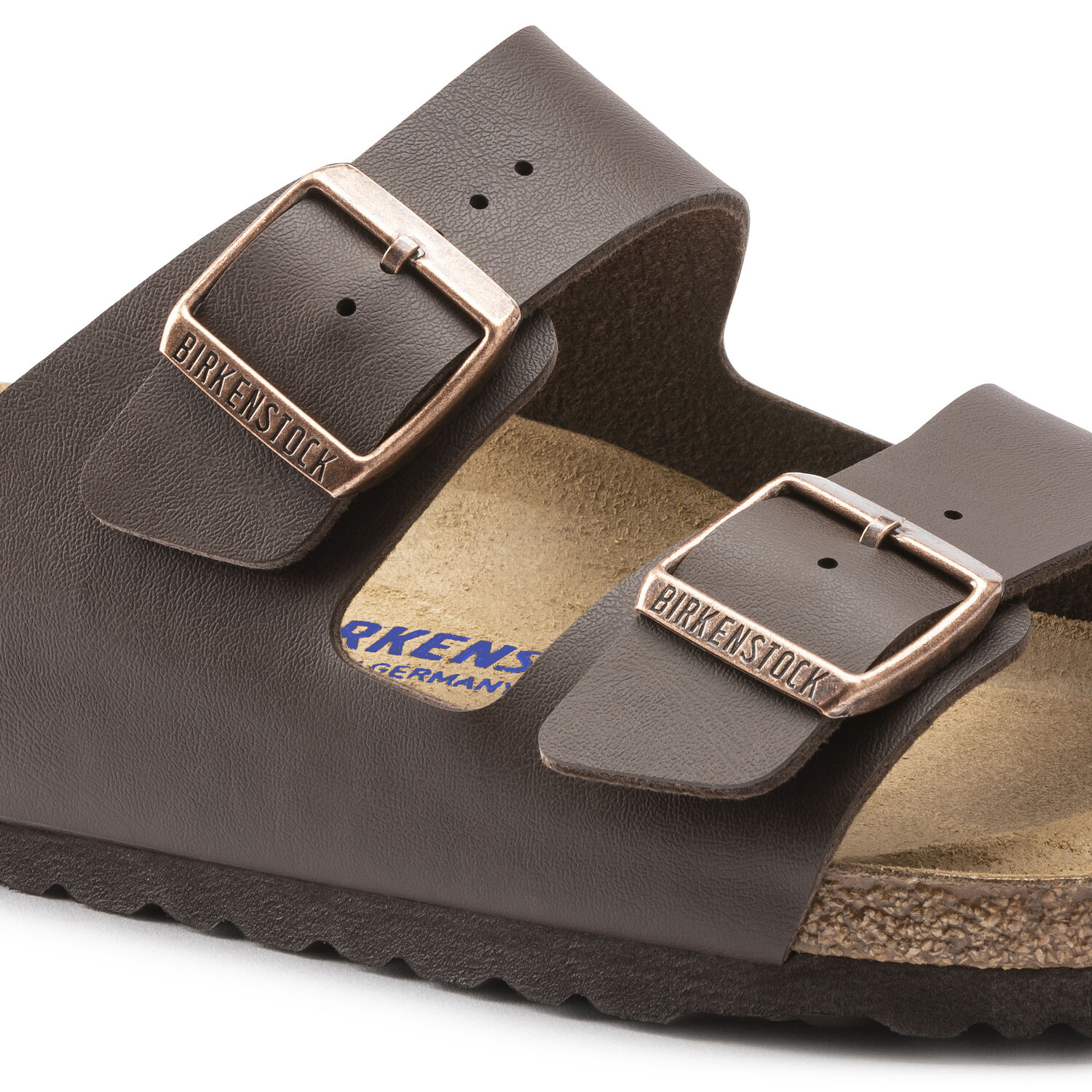 Birkenstock Arizona Dark Brown Birko-Flor Soft Footbed Made In Germany