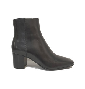 Martini Marco WX07-1-A Soft Nappa Black Leather Ankle Boots Zip Made In Romania