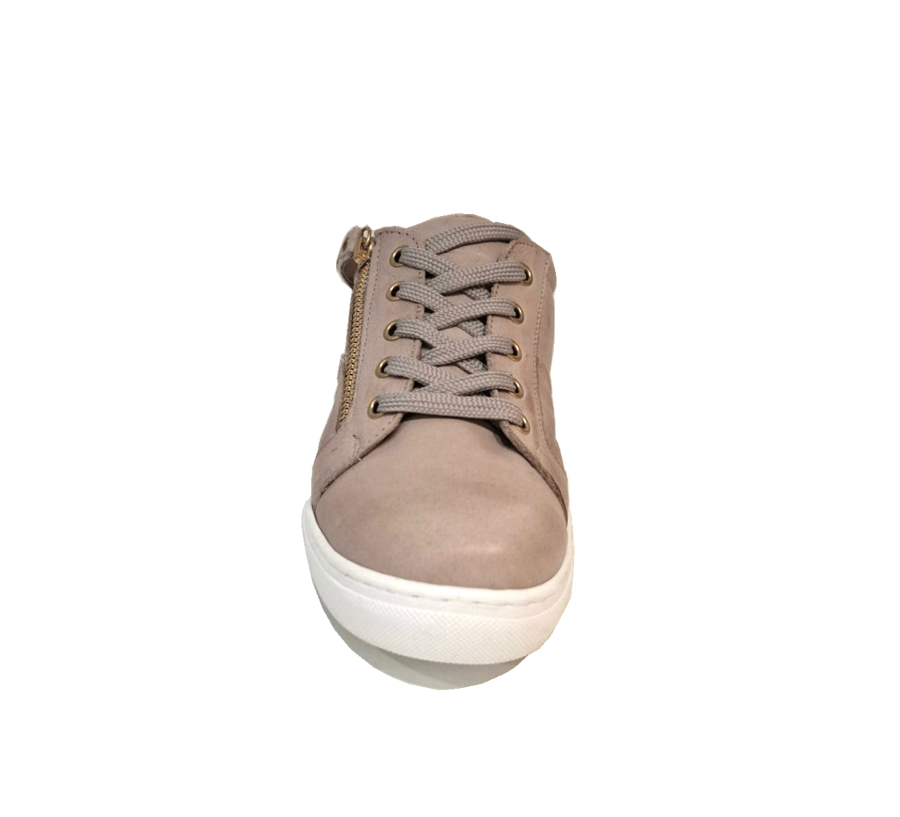 Cabello Comfort EG520 Taupe 5 Eyelet Zip Shoe Made In Turkey