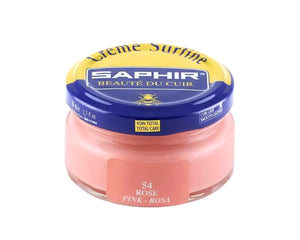 Saphir Rose Pink Renovating Cream Polish 50ml Made In France