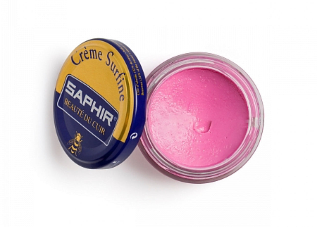 Saphir Rose Pompadour Pink Renovating Cream Polish 50ml Made In France