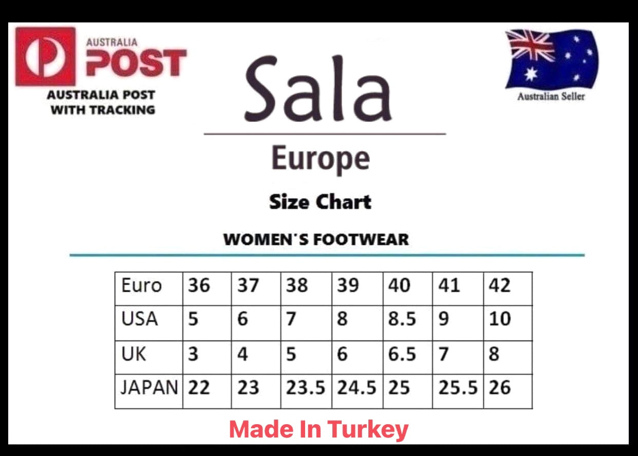 Sala Europe Palladium Black 5 Eyelet Platform Shoe Made In Turkey