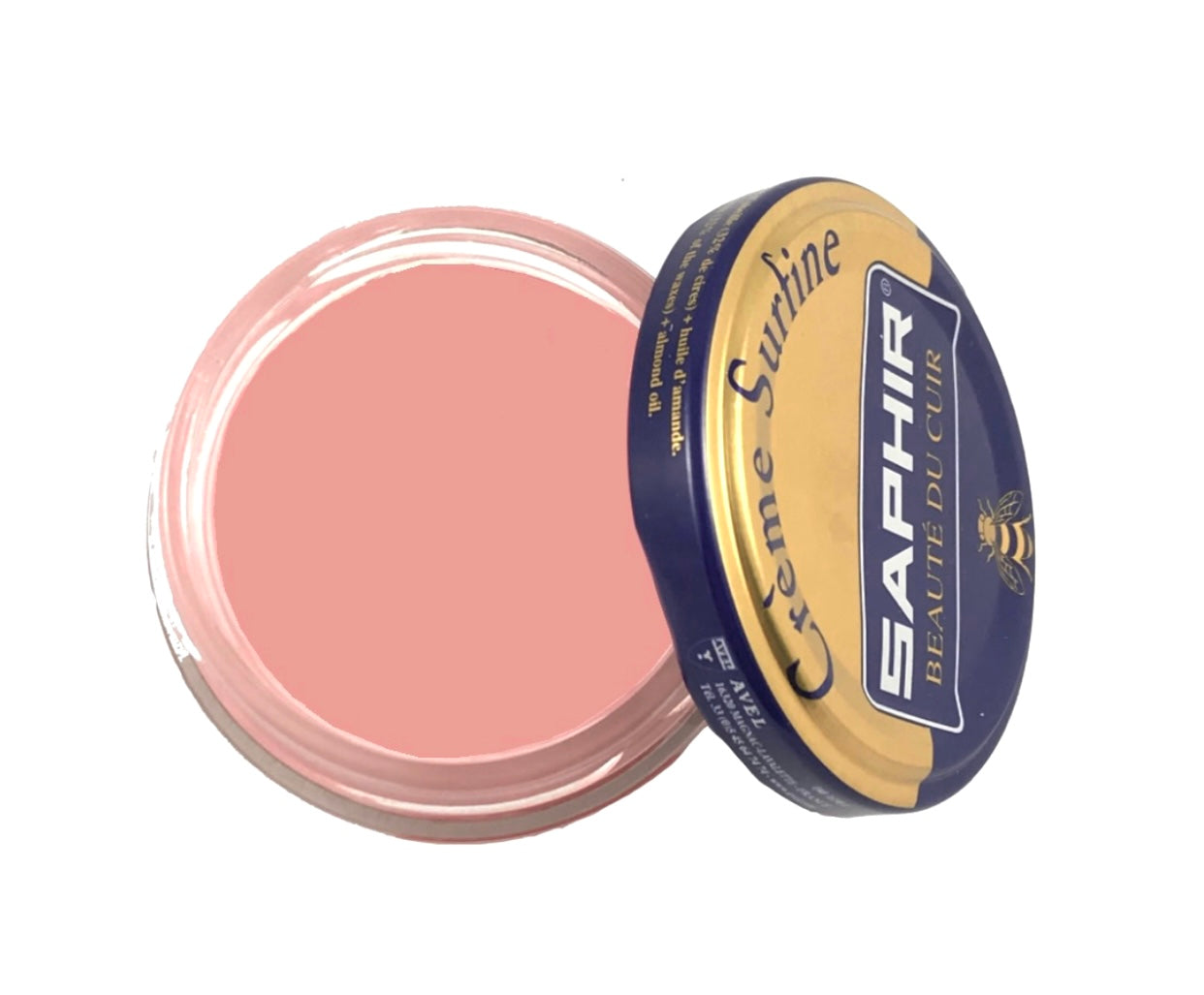 Saphir Rose Pink Renovating Cream Polish 50ml Made In France